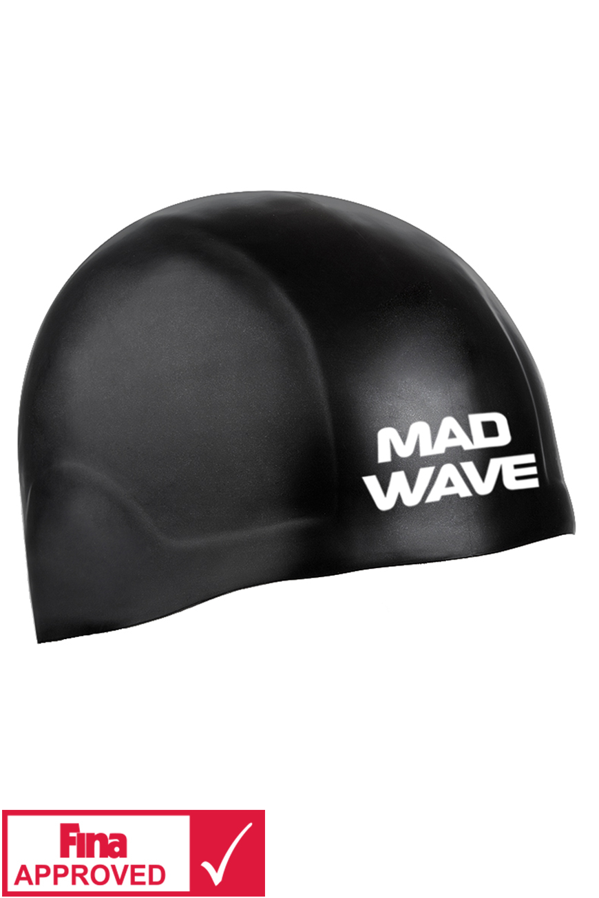 Mad Wave Silicone 3D Racing Cap Silver 